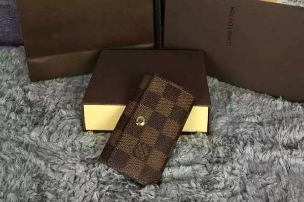 Replica Louis Vuitton N62630 Damier Ebene Canvas 6 Key Holder