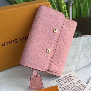 Replica Louis Vuitton M62184 Pont Neuf Compact Wallet Monogram Empreinte Pink