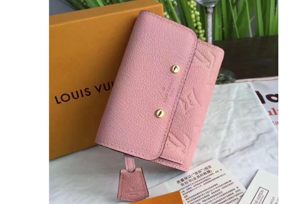 Replica Louis Vuitton M62184 Pont Neuf Compact Wallet Monogram Empreinte Pink