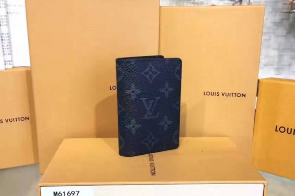 Replica Louis Vuitton M61696 Pocket Organizer Monogram Eclipse Canvas