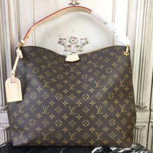 Replica Louis Vuitton M43704 Graceful MM Monogram Canvas Bags Beige