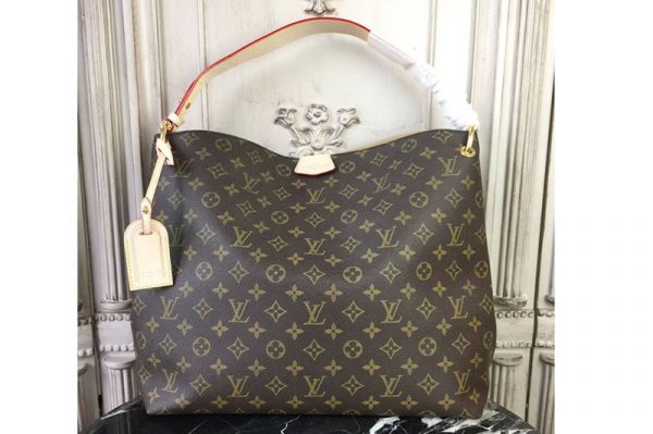 Replica Louis Vuitton M43704 Graceful MM Monogram Canvas Bags Beige