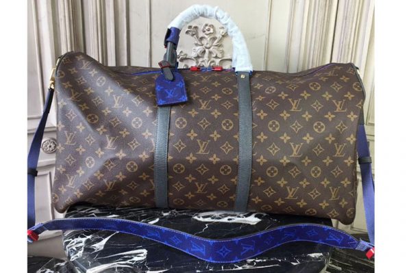 Replica Louis Vuitton M43858 Keepall Bandouliere 55 Monogram Canvas Bags