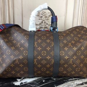 Replica Louis Vuitton M43856 Keepall Bandouliere 45 Monogram Mix Canvas Bags