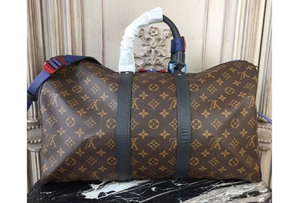 Replica Louis Vuitton M43856 Keepall Bandouliere 45 Monogram Mix Canvas Bags