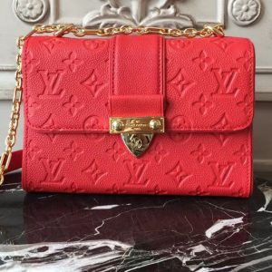 Replica Louis Vuitton M44240 Saint Sulpice BB Monogram Empreinte Bags Red