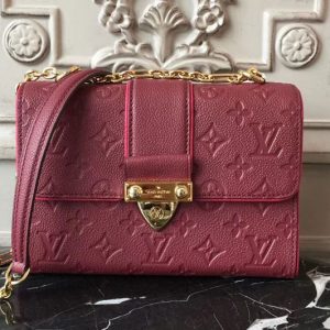 Replica Louis Vuitton M44241 Saint Sulpice BB Monogram Empreinte Bags Raisin