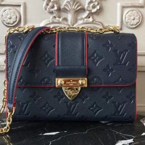 Replica Louis Vuitton M44242 Saint Sulpice BB Monogram Empreinte Bags Blue