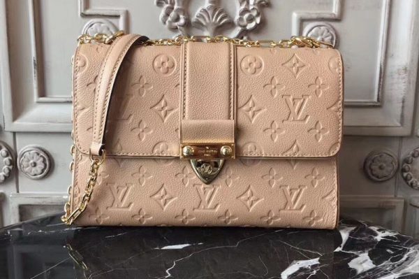 Replica Louis Vuitton M44242 Saint Sulpice BB Monogram Empreinte Bags Beige