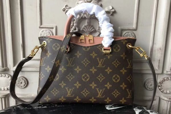 Replica Louis Vuitton M44265 Pallas BB Monogram Canvas Bags Pink