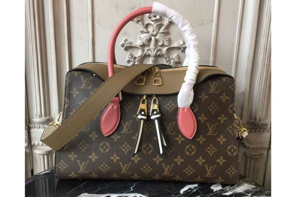 Replica Louis Vuitton M44270 Tuileries Monogram Canvas Bags Sesame Peche Creme