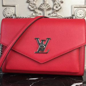 Replica Louis Vuitton M51419 Mylockme BB Lockme Calf Leather Bags Red