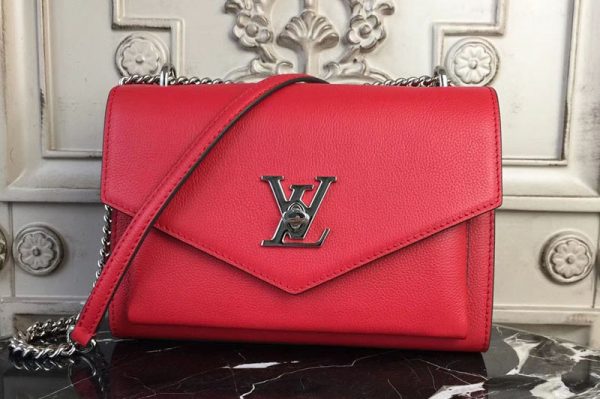 Replica Louis Vuitton M51419 Mylockme BB Lockme Calf Leather Bags Red