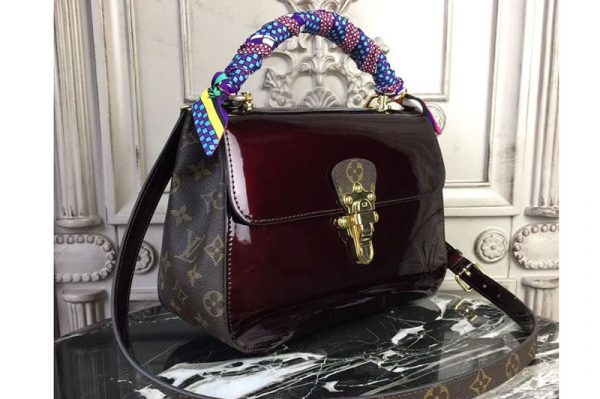 Replica Louis Vuitton M53352 Cherrywood Patent Leather Bags Purple