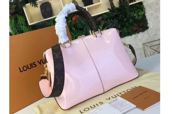 Replica Louis Vuitton M54639 Tote Miroir Patent Leather Bags Pink