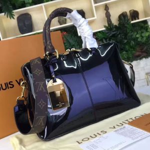 Replica Louis Vuitton M54626 Tote Miroir Patent Leather Bags Black