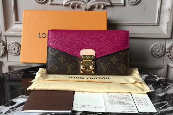 Replica Louis Vuitton M56241 Monogram Canvas Pallas Wallet Grape