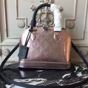 Replica Louis Vuitton M90485 Alma BB Monogram Vernis Bags Rose