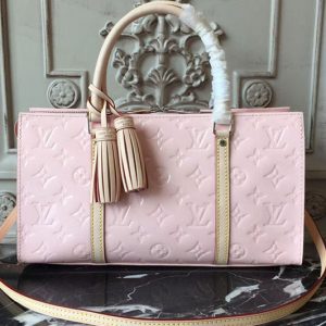 Replica Louis Vuitton M94398 Neo Triangle Monogram Vernis Bags Pink