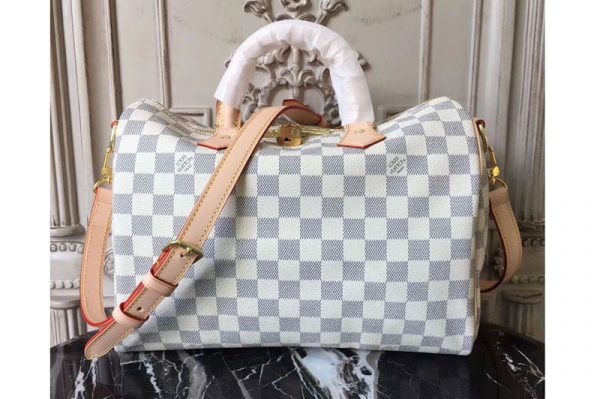 Replica Louis Vuitton N41732 Speedy Bandouliere 35 Damier Azur Canvas Bags