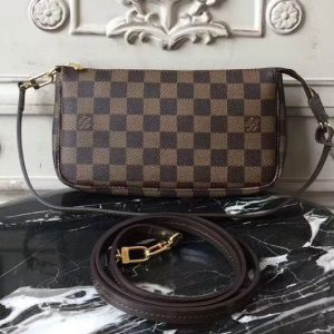 Replica Louis Vuitton N41206 Pochette Accessoires Damier Ebene Canvas Bags