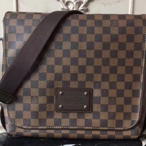 Replica Louis Vuitton N51211 Damier Ebene Canvas Brooklyn MM Bags