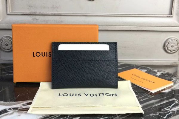 Replica Louis Vuitton M30655 Double Card Holder Taiga Leather