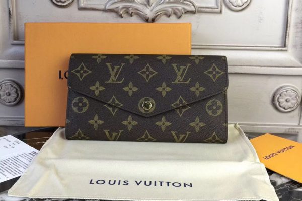 Replica Louis Vuitton M62236 Monogram Canvas Sarah Wallet Red