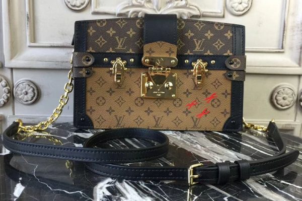 Replica Louis Vuitton M43596 Trunk Clutch Monogram and Monogram Reverse canvas Bags