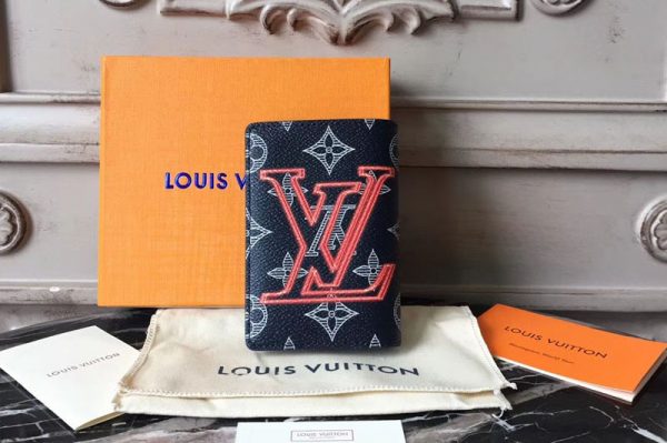 Replica Louis Vuitton M62889 Monogram Ink Canvas Pocket Organizer Wallets