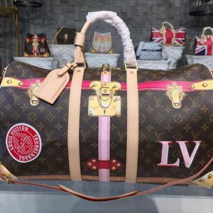 Replica Louis Vuitton M43613 LV Keepall Bandouliere 50 Monogram Canvas Bags