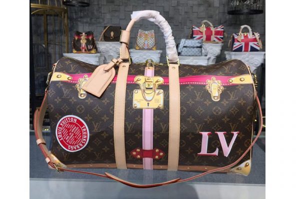 Replica Louis Vuitton M43613 LV Keepall Bandouliere 50 Monogram Canvas Bags