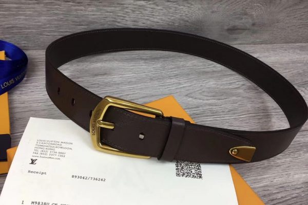 Replica Louis Vuitton M9082 35mm belt Brown