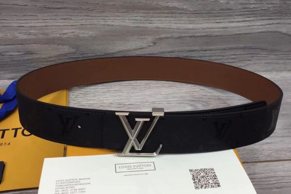 Replica Louis Vuitton M9914S LV Pyramide 40mm Reversible Belts Black