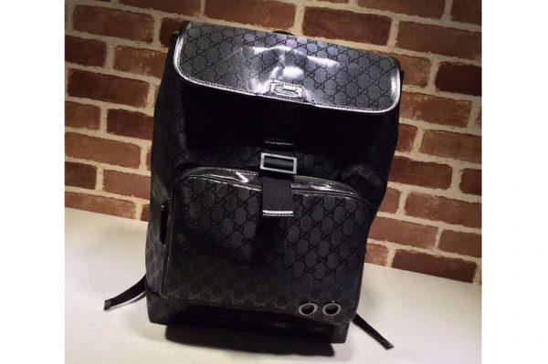 Replica Gucci 269378 New Style Black Original Leather Backpack