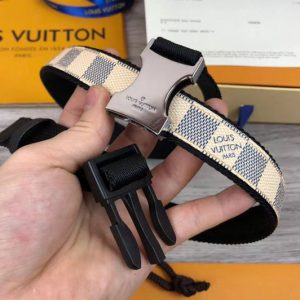 Replica Louis Vuitton M0016S LV On The Go 30mm Damier Azur Canvas Womens Belts