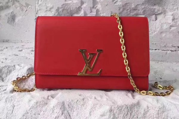 Replica Louis Vuitton M51631 Louise Chain GM Autres Cuirs Bags Red