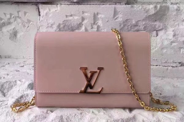 Replica Louis Vuitton M51632 Louise Chain GM Autres Cuirs Bags Pink