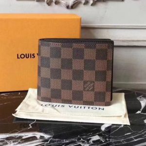 Replica Louis Vuitton N60053 Damier Ebene Canvas Amerigo Wallet