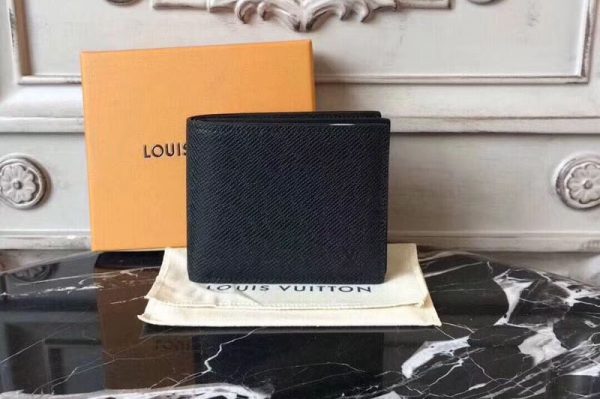 Replica Louis Vuitton M62045 taiga Leather Amerigo Wallet Black