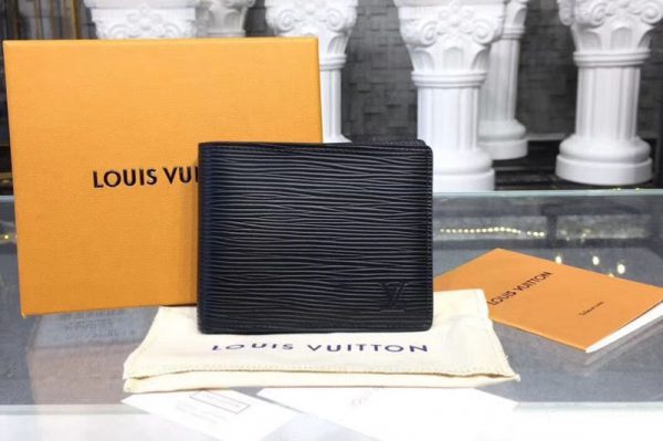 Replica Louis Vuitton M60332 LV Slender Wallet Epi Leather