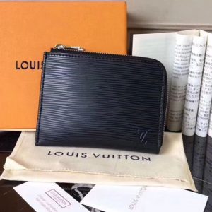 Replica Louis Vuitton M61808 Coin Purse Epi Leather Black