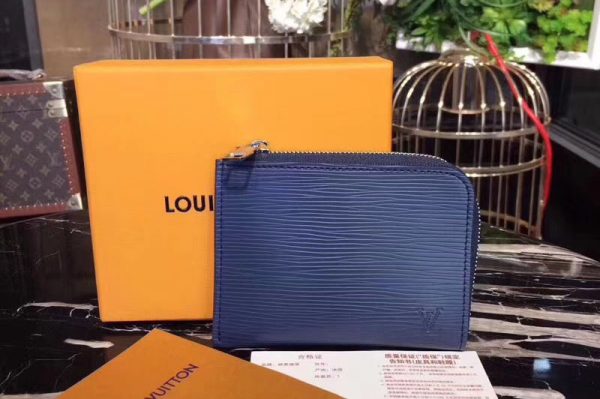 Replica Louis Vuitton M61808 Coin Purse Epi Leather Blue