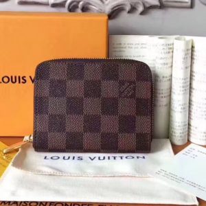 Replica Louis Vuitton N63070 Zippy Coin Purse Damier Ebene Canvas