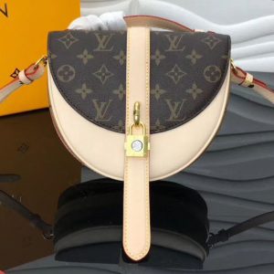 Replica Louis Vuitton M43645 LV Chantilly Lock Monogram Reverse Canvas Bags Beige