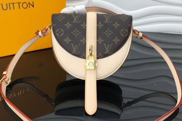 Replica Louis Vuitton M43645 LV Chantilly Lock Monogram Reverse Canvas Bags Beige