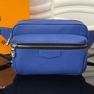 Replica Louis Vuitton M33455 Taiga Leather Outdoor Numbag Bags Blue