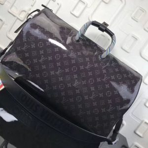 Replica Louis Vuitton M43901 LV Monogram Eclipse Glaze canvas Keepall Bandouliere 50 Bags