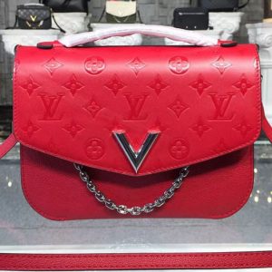 Replica Louis Vuitton M51682 LV Very Messenger Very Leather Bags Red