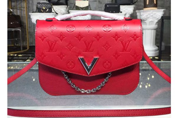 Replica Louis Vuitton M51682 LV Very Messenger Very Leather Bags Red